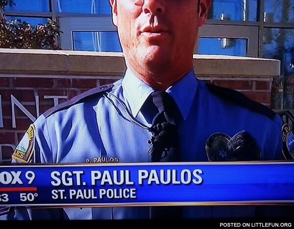 Sgt. Paul Paulos St. Paul police