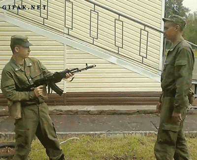 How to defuse an AK-47. Don't mess with Russian soldiers.