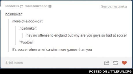 No offense to England, but why are you guys so bad at soccer?