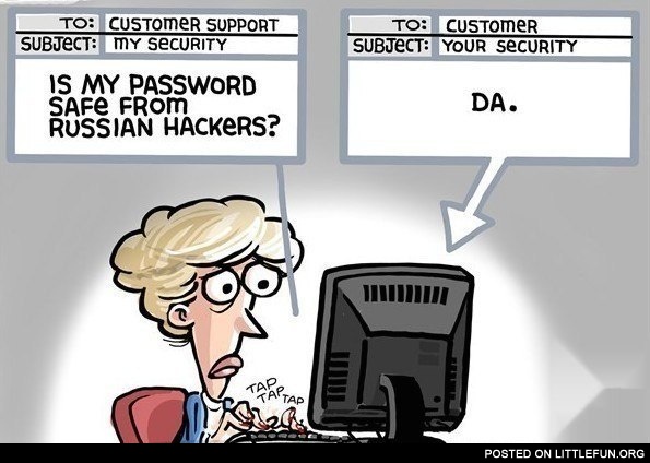 Is my password safe from Russian hackers?