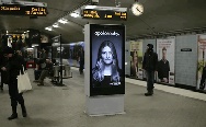 Blowing In The Wind. Hair care product Apotek Hjärtat with this really cool and clever subway ad that detects when a train approaches.