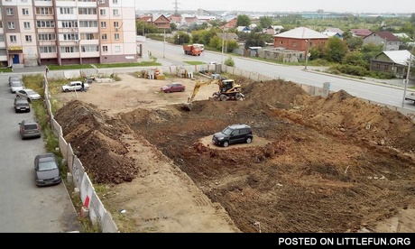 Dude, you park like an a**hole.