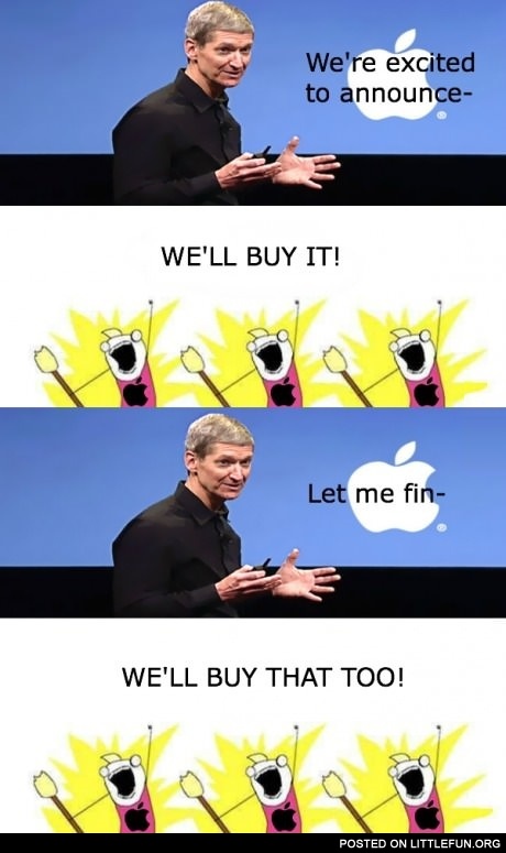 Apple fans: "We'll buy it all!"