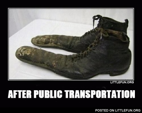 After public transportation.