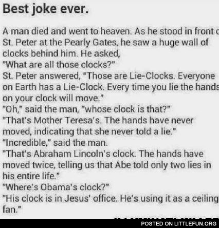 Where's Obama's clock?