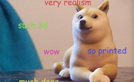 3D printed doge.