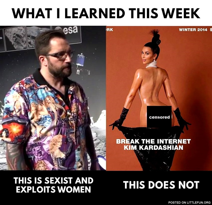 What I learned this week: This is sexist and this is not. Matt Taylor and Kim Kardashian.