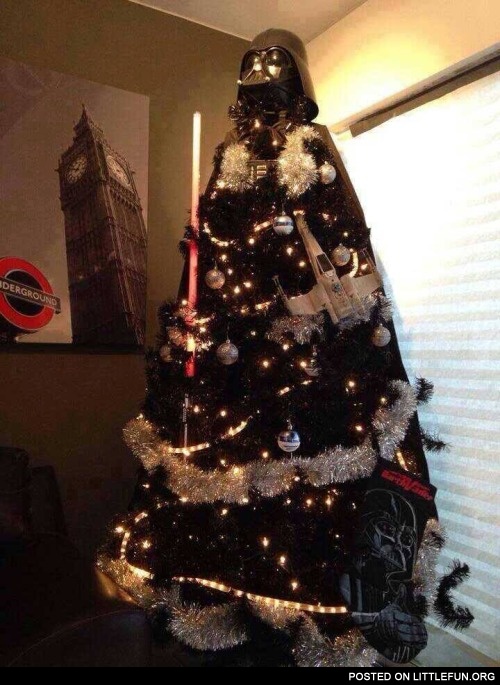 Darth Vader christmas tree.