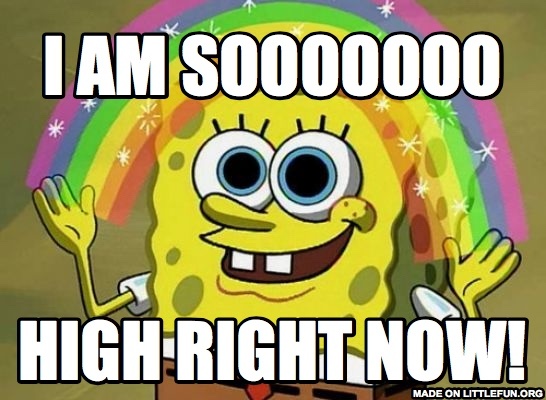 Imagination Spongebob: I AM SOOOOOOO, HIGH RIGHT NOW!