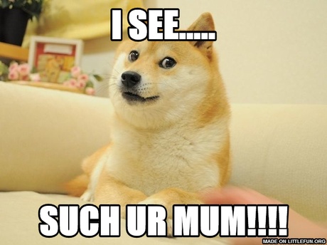 Doge: I see....., SUCH UR MUM!!!!