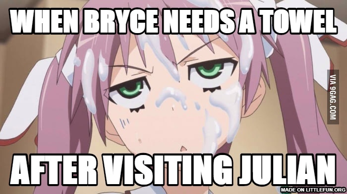 when bryce needs a towel, after visiting julian