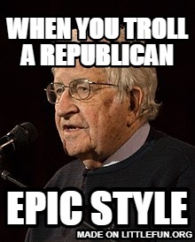 when you troll a republican, EPIC STYLE