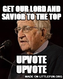 Get our lord and savior to the top, upvote upvote