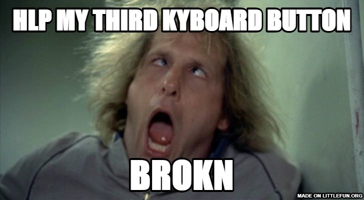 Scary Harry: hlp my third kyboard button, brokn