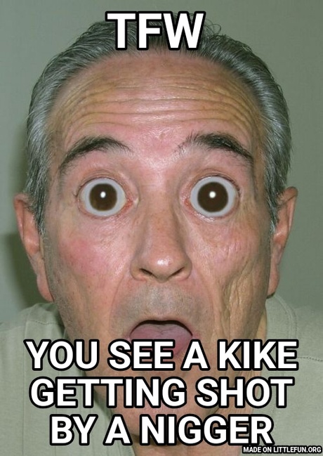 Onde: TFW , You see a kike getting shot by a n*gger