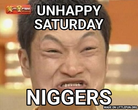 Impossibru Guy Original: Unhappy saturday, N*ggers