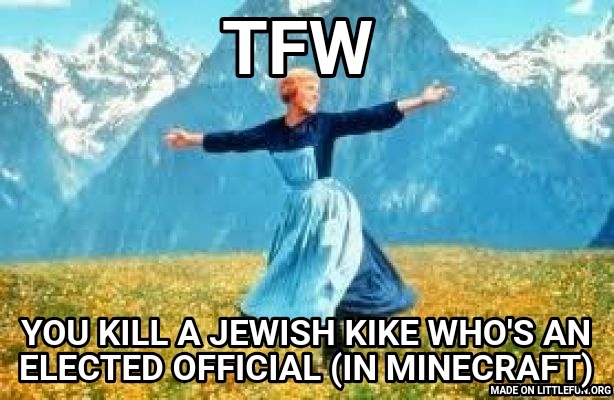Look At All These: Tfw , You kill a jewish kike who's an elected official (in Minecraft) 