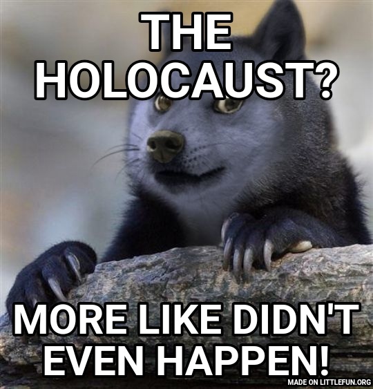 Confession Doge: The Holocaust?, More like didn't even happen!