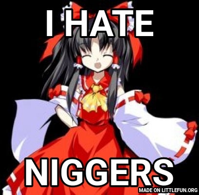 Reimu Hakurei: I hate, N*ggers
